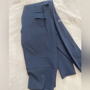 Navy Alo Leggings with Rips